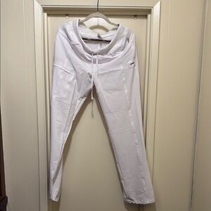 White Cherokee Infinity Scrub Drawstring Pants M ( Tall) NWOT